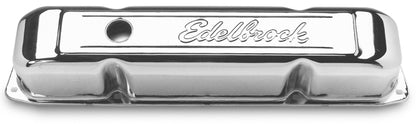 Edelbrock Valve Cover, Signature Series, Chrysler, 1958-1979 361-440 V8, Chrome 4491 Photo - Primary
