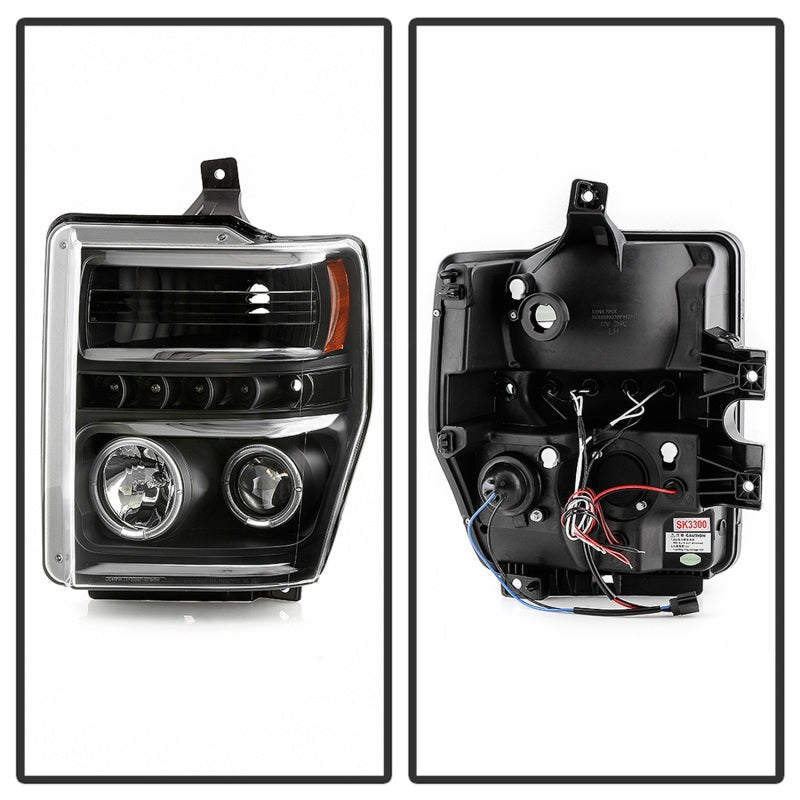 Spyder Signature Ford F250/350/450 Super Duty 08-10 Projector Headlights (PRO-YD-FS08-HL-BKV2) 5086006 5086006 Photo - Unmounted