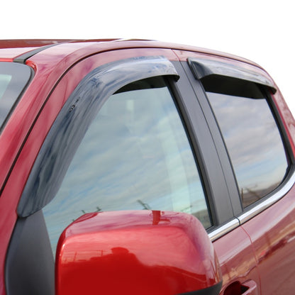 Westin 2015-2018 Chevrolet/GMC Colorado/Canyon Crew Cab Wade Slim Wind Deflector 4pc - Smoke 72-31402 72-31402 Photo - Primary