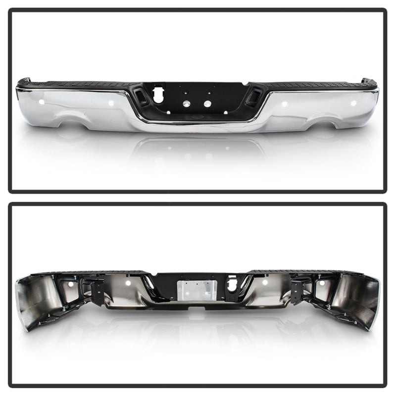 SPYDER xTune 09-18 Dodge Ram 1500 OEM Style Steel Rear Bumper - Chrome (RB-DR09-SET-DEWS-C) 9047008 9047008 Photo - Unmounted