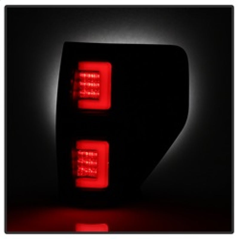 Spyder 09-14 Ford F150 V2 Light Bar LED Tail Lights - Blk Smoke (ALT-YD-FF15009V2-LBLED-BSM) 5084217 5084217 Photo - Unmounted