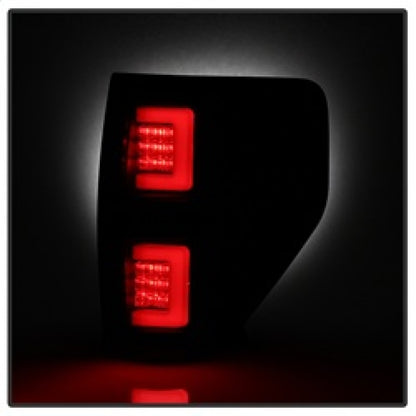 Spyder 09-14 Ford F150 V2 Light Bar LED Tail Lights - Blk Smoke (ALT-YD-FF15009V2-LBLED-BSM) 5084217 5084217 Photo - Unmounted