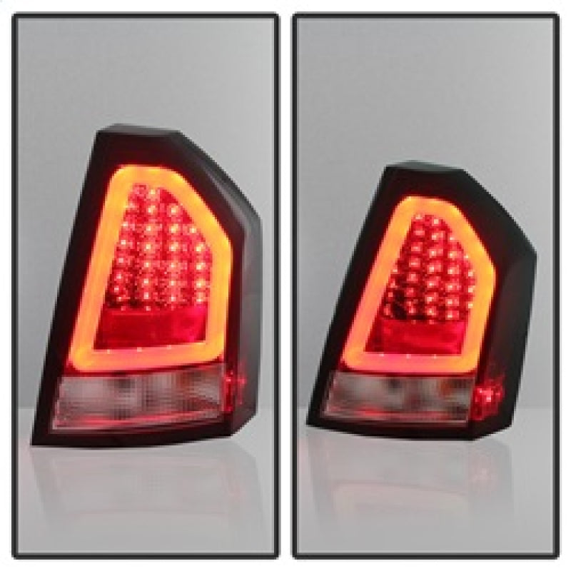 Spyder Chrysler 300C 08-10 V2 Light Bar LED Tail Lights - Red Clear ALT-YD-C308V2-LED-RC 5083395 5083395 Photo - Unmounted