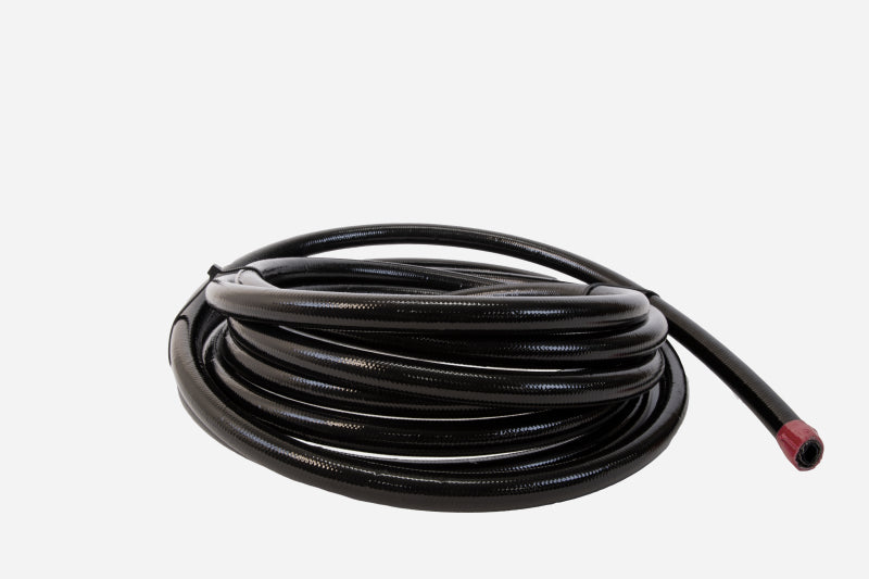 Aeromotive PTFE SS Braided Fuel Hose - Black Jacketed - AN-06 x 8ft 15322 15322 Photo - Close Up