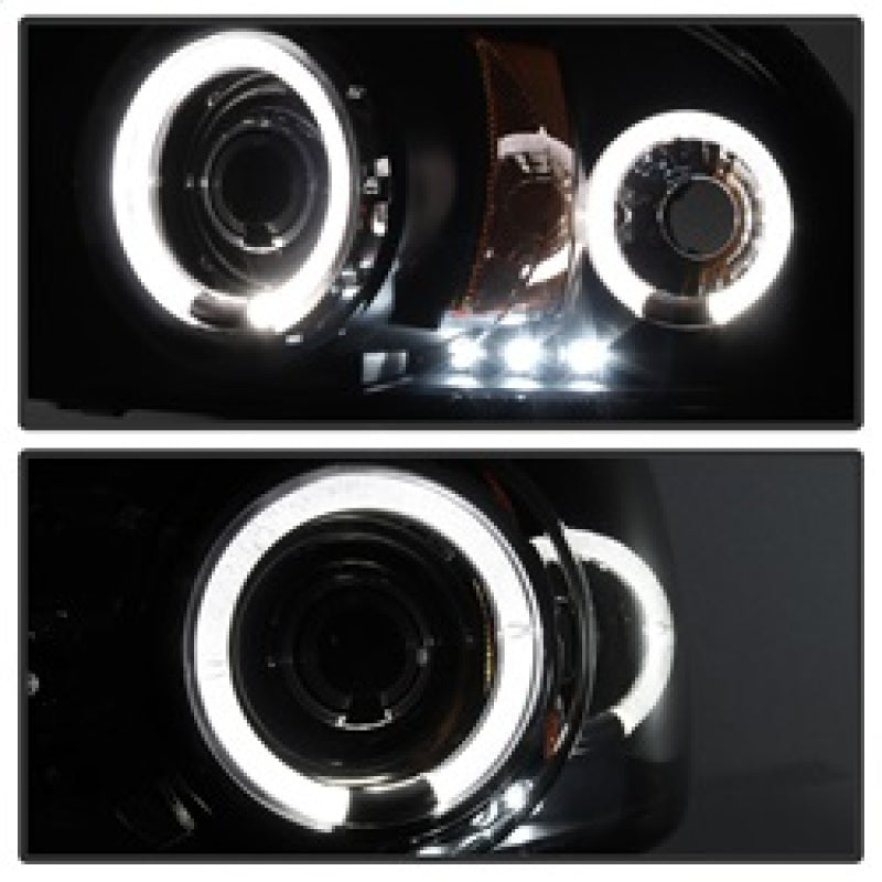 Spyder Dodge Dakota 97-04/Durango 98-03 1PC Projector Headlights LED Halo LED Blk PRO-YD-DDAK97-BK 5009784 5009784 Photo - Unmounted