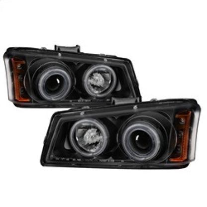 Spyder Chevy Silverado 1500 03-06 Projector HeadlightsCCFLHalo LED Blk High H1 PRO-YD-CS03-CCFL-BK 5030023 5030023 Photo - Primary