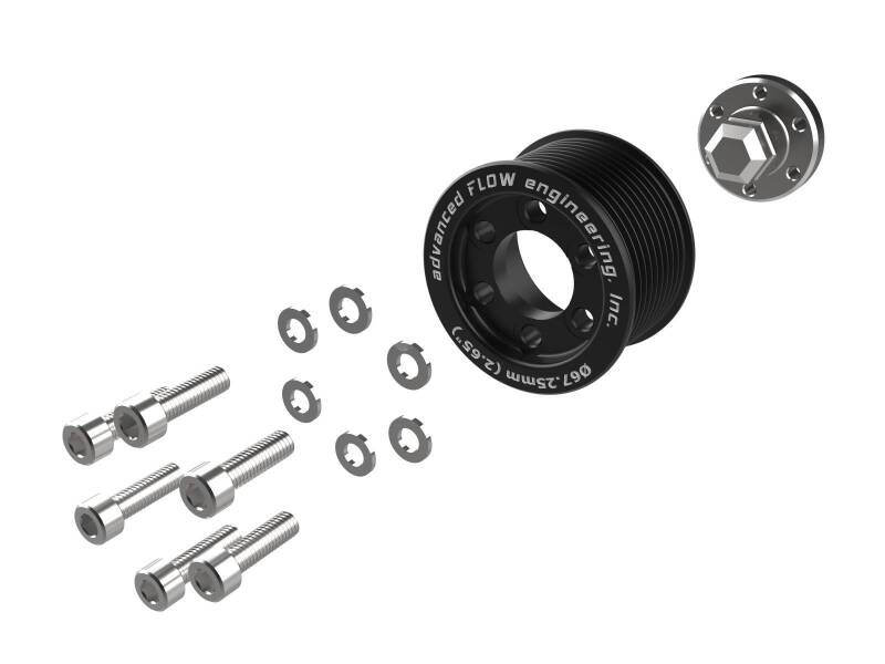 aFe 15-23 Dodge Challenger / 15-23 Dodge Charger SRT Hellcat 2.65in Supercharger Power Pulley Kit 79-10008 79-10008 Photo - Unmounted