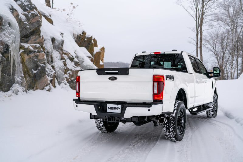 MBRP 2017+ Ford F-250/F-350 6.2L Super/Crew Cab Single Side S5247304 Photo - lifestyle view