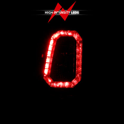 ANZO 1999-2002 Chevy Silverado 1500 LED Taillights Plank Style Black w/Smoke Lens 311325 311325 Photo - Unmounted