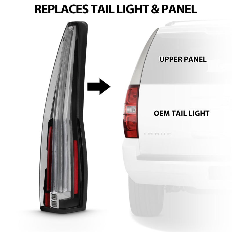 ANZO 2007-2014 Chevrolet TahOE Led Taillights Red/Clear 311297 311297 Photo - Unmounted