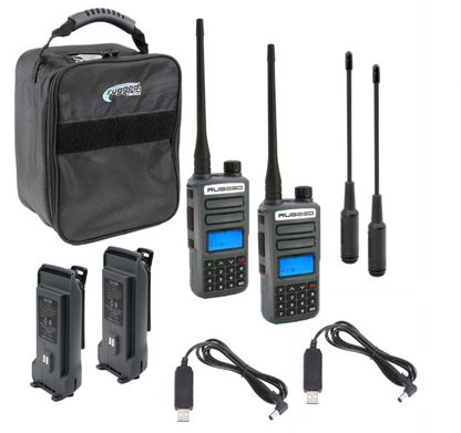 Rugged Radios ADVENTURE PACK - GMR2 PLUS - GMRS / FRS Two Way Handheld Radios with Accessories RUGGED-ADVENTURE-PACK RUGGED-ADVENTURE-PACK Photo - Primary