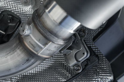MBRP 2020+ Toyota Supra 3.0L 3in Catback Dual Rear Carbon Fiber Tips - T304 S43003CF S43003CF Photo - Mounted