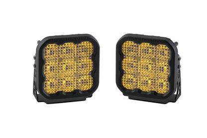 Diode Dynamics SS5 LED Pod Pro - Yellow Flood (Pair) DD6779P DD6779P Photo - Primary