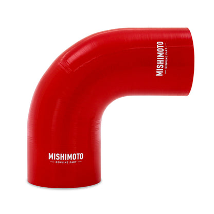 Mishimoto Silicone Reducer Coupler 90 Degree 3.5in to 4in - Red MMCP-R90-3540RD MMCP-R90-3540RD Photo - Primary