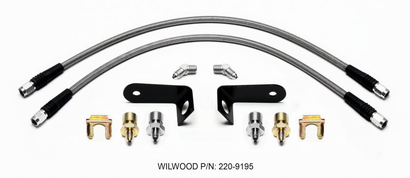 Wilwood Flexline Kit, Front, 1970-1973 Ford Mustang w/ FSL4 Caliper 220-9195 User 1