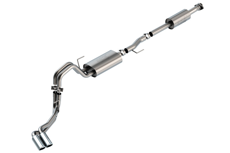 Borla F-150 2021 3.3L CC SB EC STB XL/XLT/Lariat/KR/Plnm/LTD 3/2.25 DSE Cat-Back ATAK Chrome Tips 140881 140881 Photo - Primary