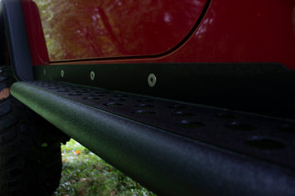 Fishbone Offroad Jeep LJ Rock Slider W/Tube Step - Black Powdercoat FB23085 FB23085 Photo - lifestyle view
