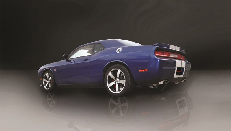 Corsa Performance 11-13 Dodge Challenger SRT-8 6.4L V8 Auto Polished Xtreme Cat-Back 14427 Photo - Mounted