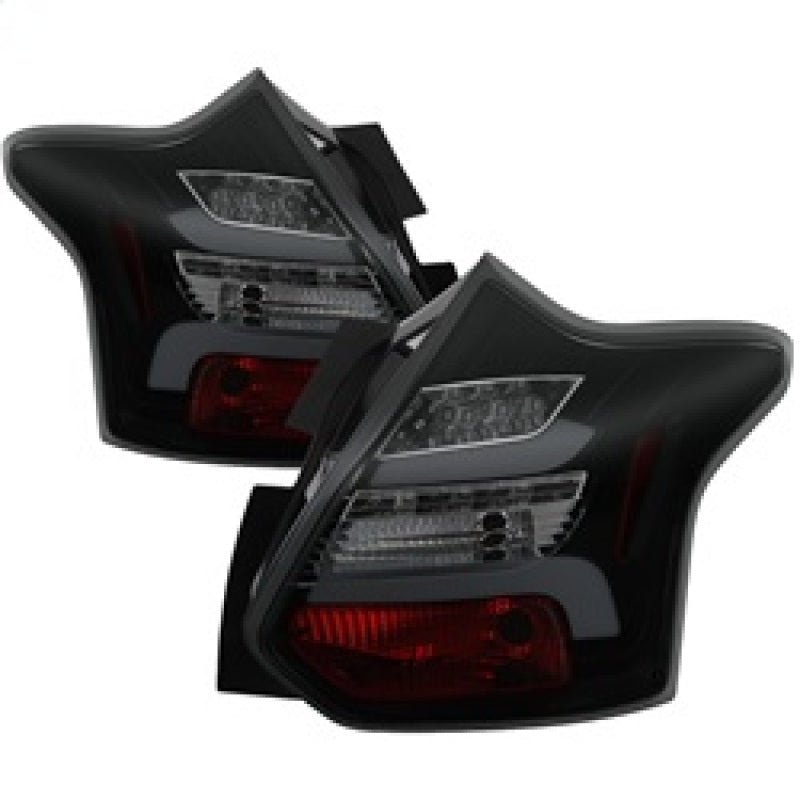 Spyder 12-14 Ford Focus 5DR LED Tail Lights - Black Smoke (ALT-YD-FF12-LED-BSM) 5085146 5085146 Photo - Primary