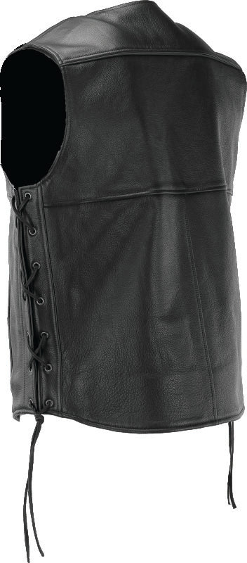 Kuryakyn Leather By River Road Old Skool Leather Vest Black - Large 094433 094433 User 1