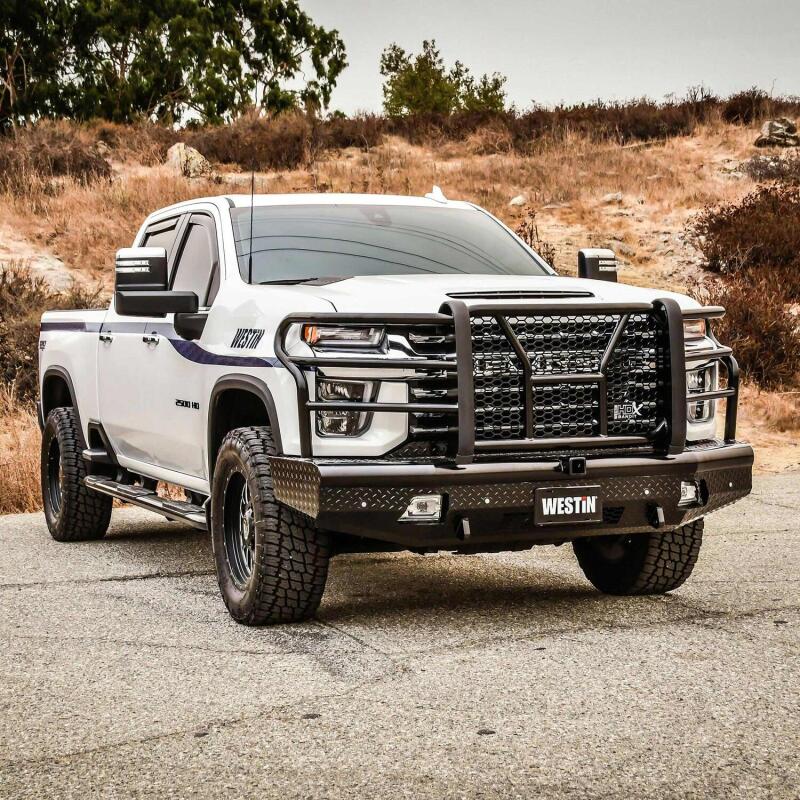 Westin 20-21 Chevrolet 2500/3500 HDX Bandit Front Bumper - Black 58-31185 58-31185 Photo - Mounted