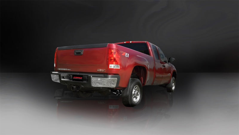 Corsa 11-12 Chevrolet Silverado Crew Cab/Std. Bed 2500 6.0L V8 Black Sport Cat-Back Exhaust 14794BLK 14794BLK Photo - lifestyle view