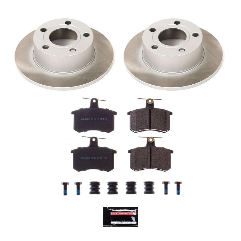 PowerStop Power Stop 95-98 Audi A6 Quattro Rear Semi-Coated Rotor Kit SC514 SC514 Photo - Primary