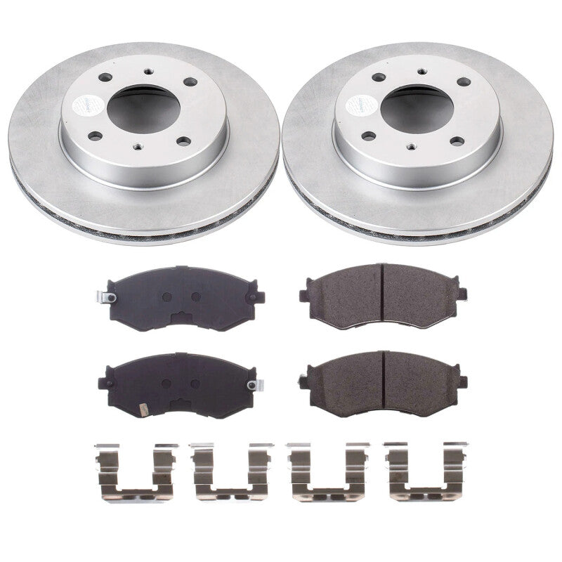 PowerStop Power Stop 91-96 Infiniti G20 Front Z17 Coated Brake Kit CRK9172 CRK9172 Photo - Primary