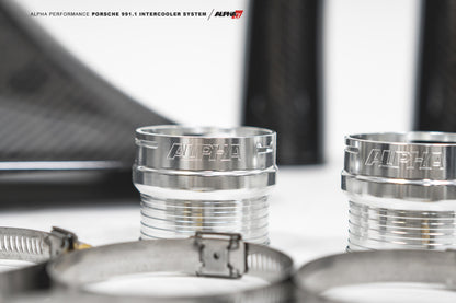 AMS Performance Porsche 997.1TT Alpha Intercooler System (For Stock Framed Turbos) ALP.09.09.0001-2 ALP.09.09.0001-2 Photo - Primary