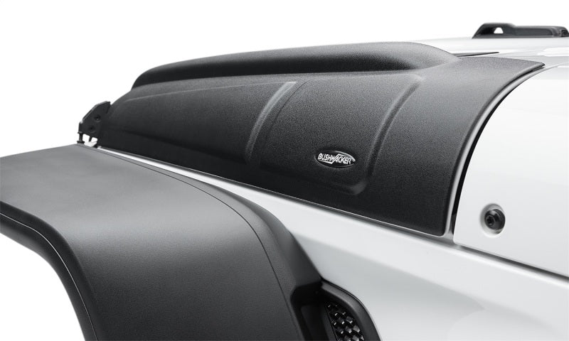 Bushwacker 07-18 Jeep Wrangler JK/JKU Trail Armor Hood Armor (3pc Set) - Tex. Black 14129 14129 Photo - Mounted