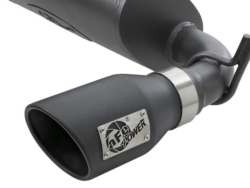 aFe Rebel Series 2.5in 409 Stainless Steel Axle-Back Exhaust System w/ Bla 49-48061-B Photo - Unmounted