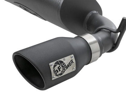 aFe Rebel Series 2.5in 409 Stainless Steel Axle-Back Exhaust System w/ Bla 49-48061-B Photo - Unmounted