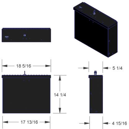 Tuffy Products Tuffy Laptop Computer Lockbox W/ Keyed Lock 182-01 182-01 Photo - Close Up