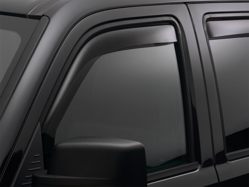 WeatherTech 2017+ Audi A4 Sedan Front Side Window Deflectors - Dark Smoke 80828 80828 Photo - Mounted