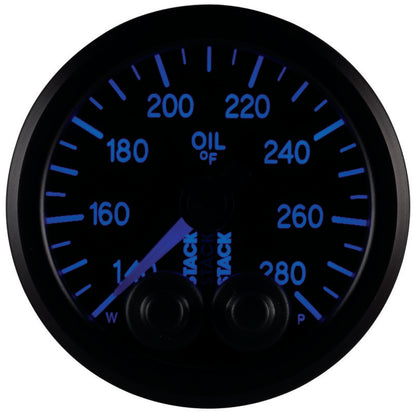 Autometer Oil Temp, Pro-control, 52mm, Blk, 140-280 °f, Stepper Motor, 1/8" Nptf ST3510 User 8