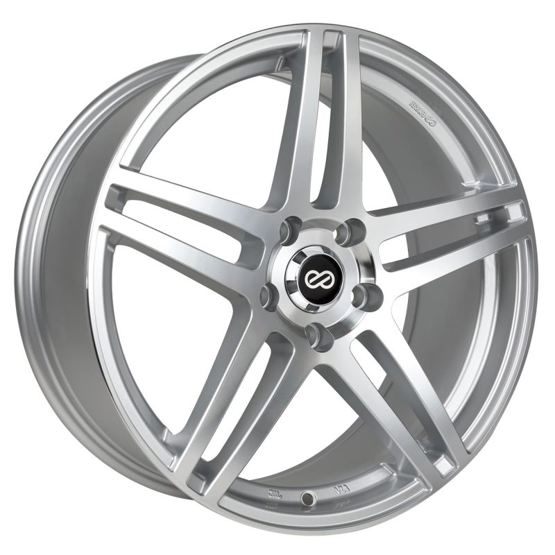 Enkei RSF5 Wheel Silver Mach 18x8 +40 5x100 479-880-8040SM Photo - Primary