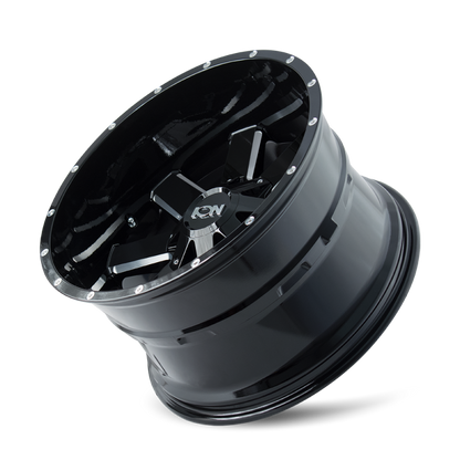ION Wheels ION Type 141 20x10 / 5x127 BP / -19mm Offset / 87mm Hub Gloss Black Milled Wheel 141-2152M 141-2152M Photo - Primary