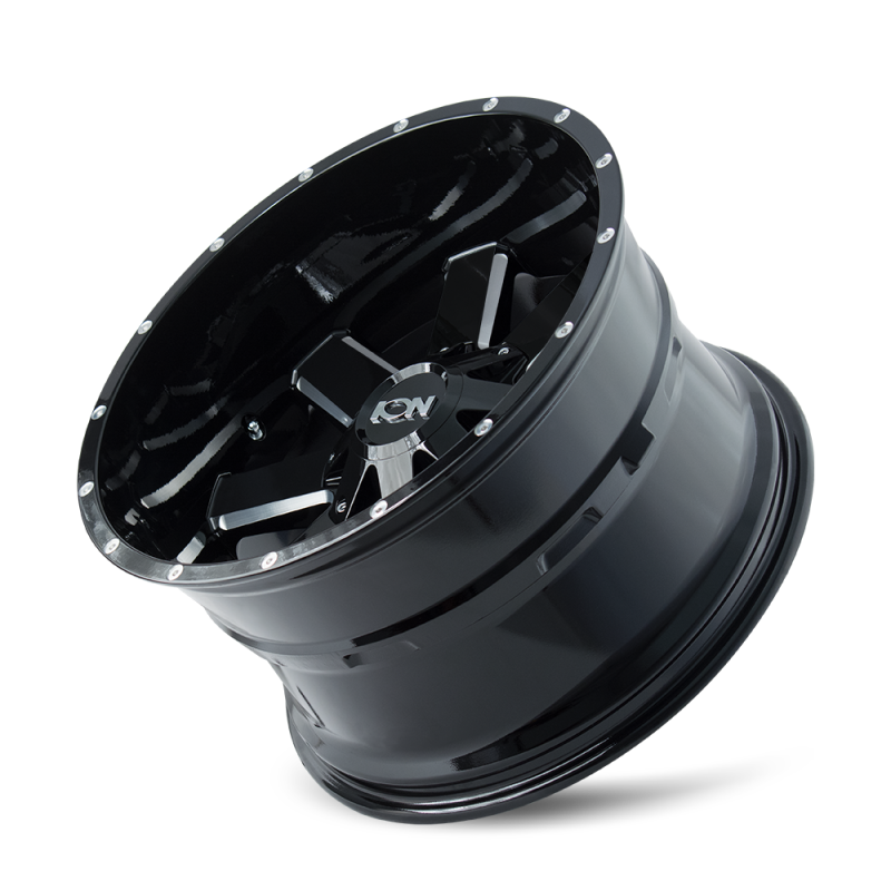 ION Wheels ION Type 141 18x9 / 8x165.1 BP / 18mm Offset / 125.2mm Hub Gloss Black Milled Wheel 141-8976M18 141-8976M18 Photo - Primary