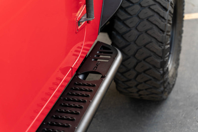 DV8 Offroad 07-18 Jeep Wrangler JK (4 Door Only) OE Plus Side Steps SRJK-08 SRJK-08 Photo - Primary