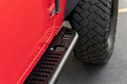 DV8 Offroad 07-18 Jeep Wrangler JK (4 Door Only) OE Plus Side Steps SRJK-08 SRJK-08 Photo - Primary