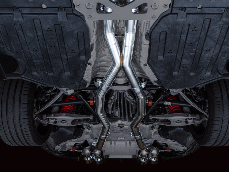 AWE Tuning AWE Track Edition Catback Exhaust for BMW G8X M3/M4 - Chrome Silver Tips 3020-43482 3020-43482 Photo - Mounted