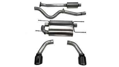 Corsa Performance 12-14 Scion FRS / Subaru BRZ Black Tip Sport Cat-Back Exhaust 14864BLK Photo - Primary