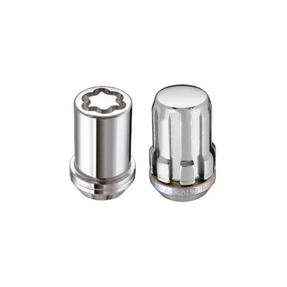 McGard SplineDrive Tuner 5 Lug Install Kit w/Locks & Tool (Cone) M12x1.5 / 13/16 Hex - Chrome (CS) 65557CN 65557CN Photo - Primary