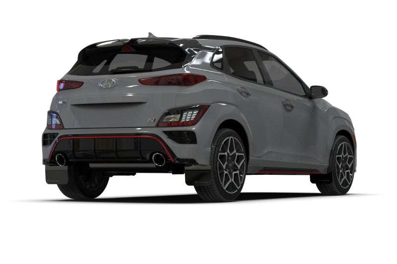 Rally Armor 2022 Hyundai Kona N Black UR Mud Flap w/ Red Logo MF83-UR-BLK-RD MF83-UR-BLK-RD User 1