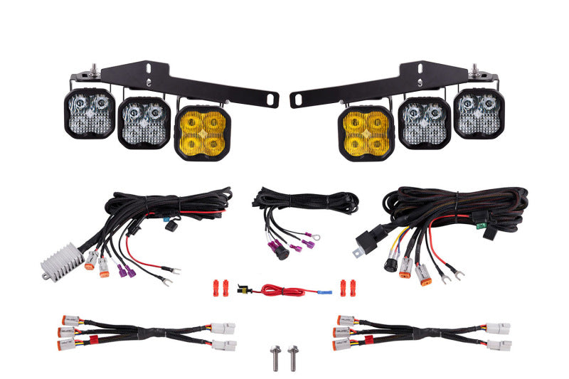 Diode Dynamics 17-20 Ford Raptor SS3 LED Fog Light Kit - Yellow Sport DD6365 DD6365 Photo - Primary