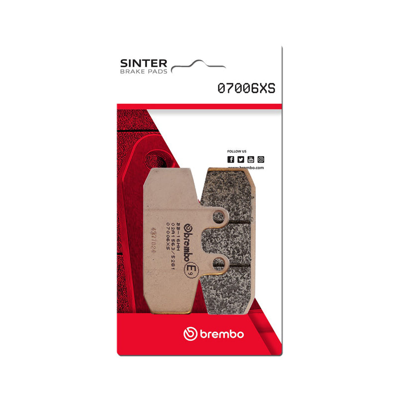 Brembo OE 99-05 Aprilia Leonardo (Grimeca cal.) 250cc Sinter Brake Pad - Front 07006XS 07006XS User 1