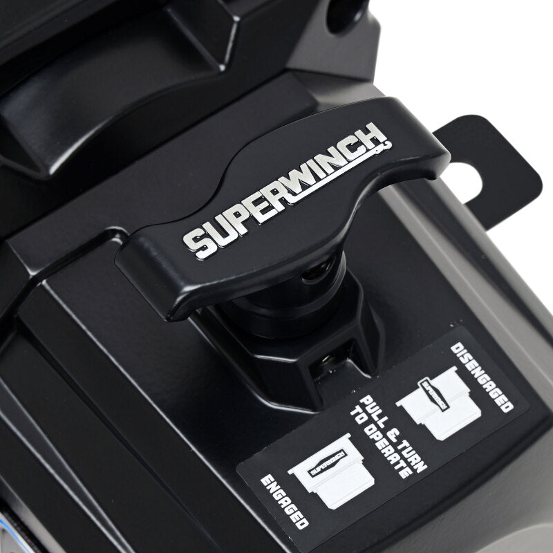 Superwinch 12000 LBS 12V DC 3/8in x 80ft Synthetic Rope SX12SR Winch - Semi Gloss Black 1712204 1712204 User 1