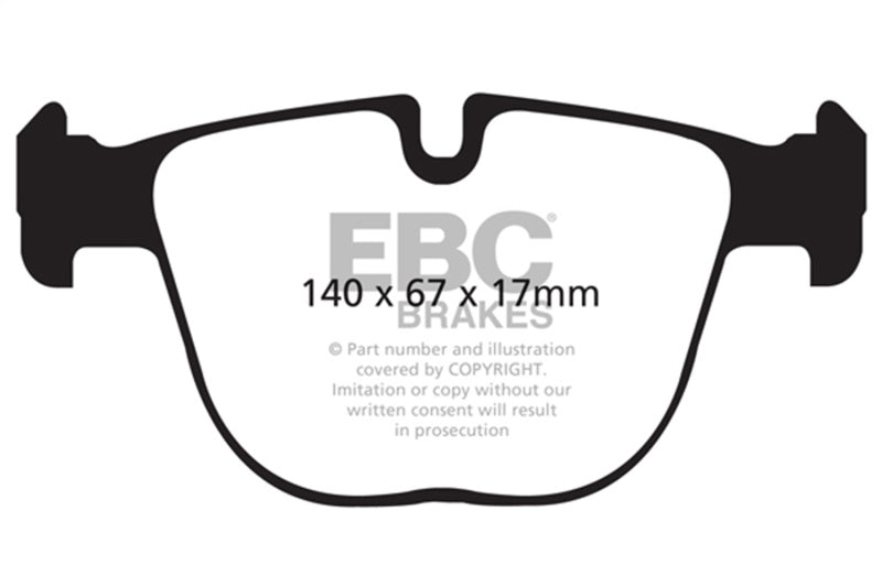 EBC 10-11 BMW X5M 4.4TT Bluestuff Rear Brake Pads DP52008NDX DP52008NDX Photo - Primary