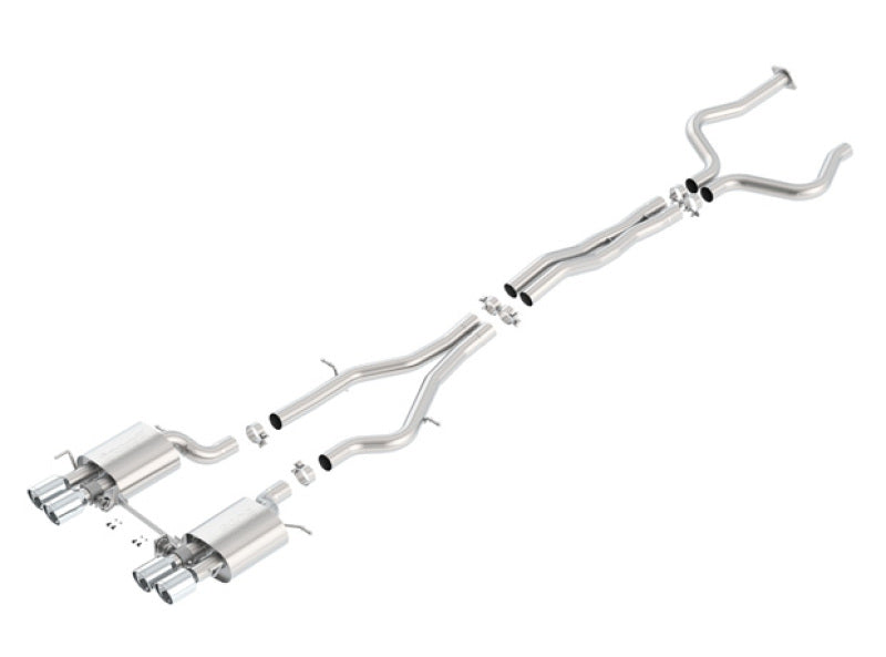 Borla 2016 Cadillac ATS-V 3.6L Twin Turbo Catback Exhaust 4in Tips Dual Split Rear Exit 140692 140692 Photo - Primary