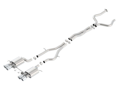 Borla 2016 Cadillac ATS-V 3.6L Twin Turbo Catback Exhaust 4in Tips Dual Split Rear Exit 140692 140692 Photo - Primary